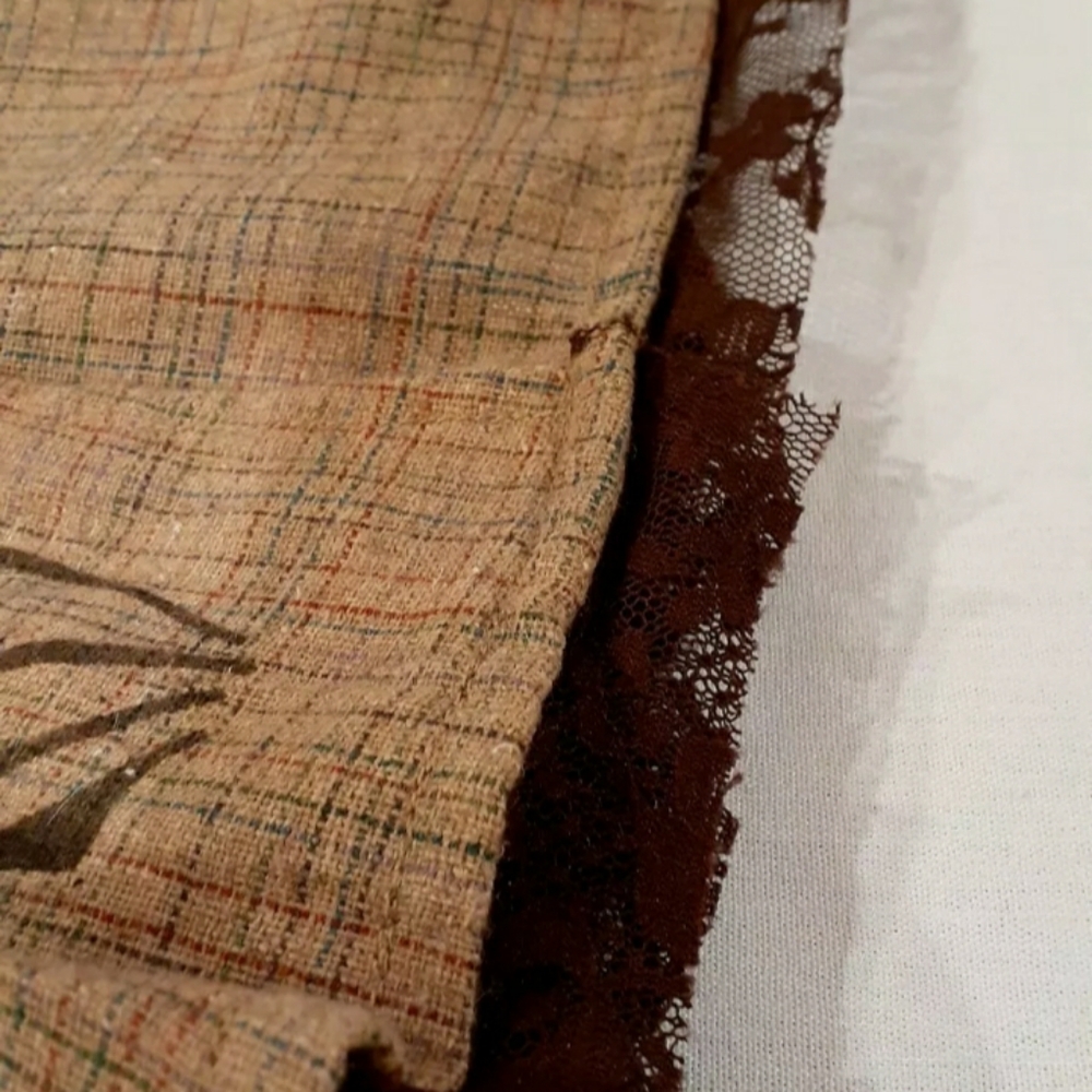 Industry pleated Wrap skirt, size Small. Brown - Picture 7 of 12